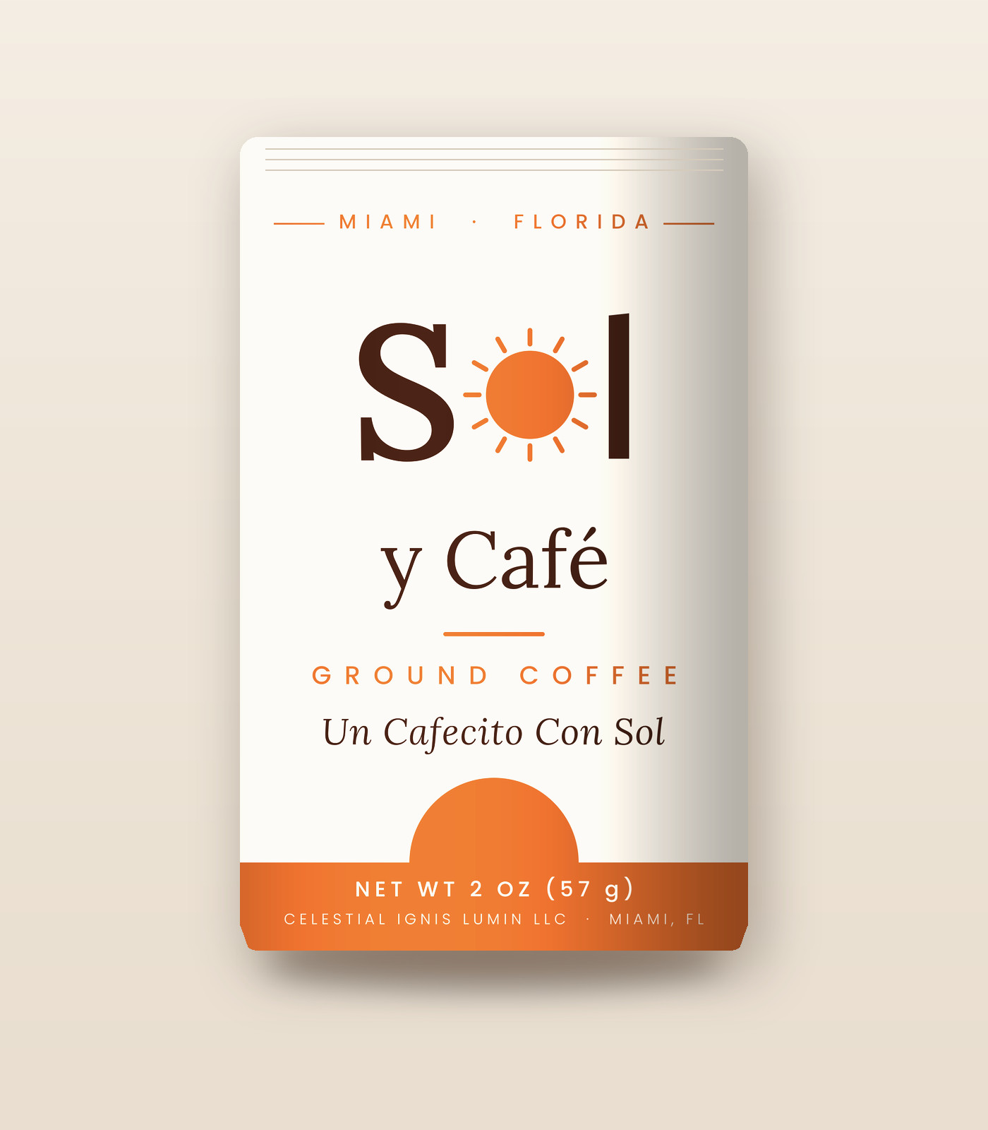 Sol y Café 2 oz bag of ground coffee