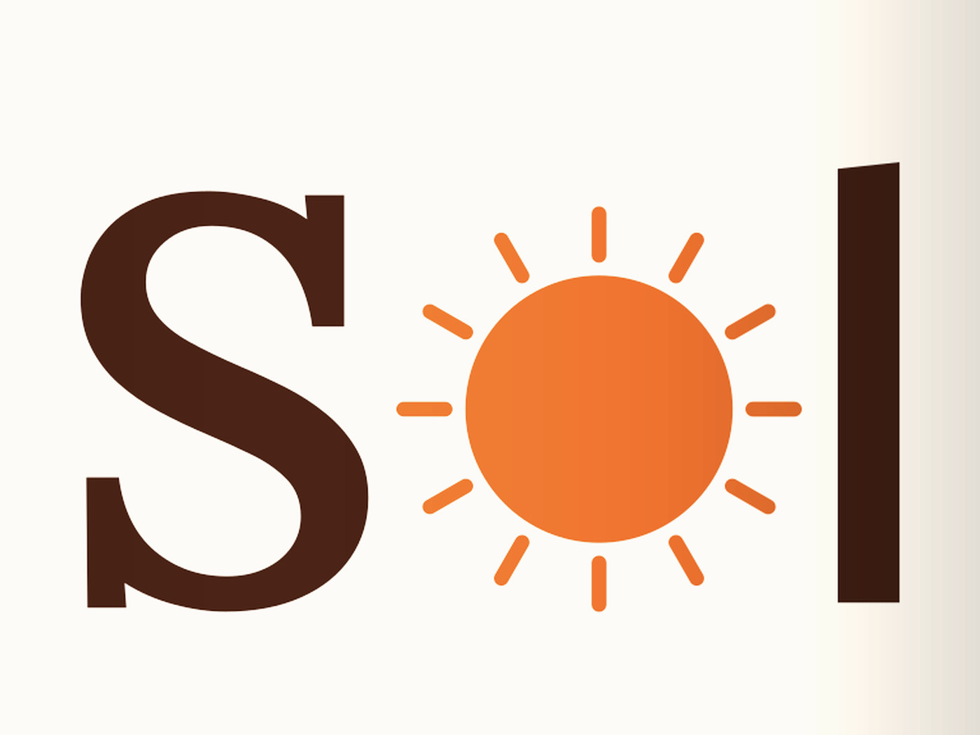 Close-up of the Sol y Café sun mark on the bag
